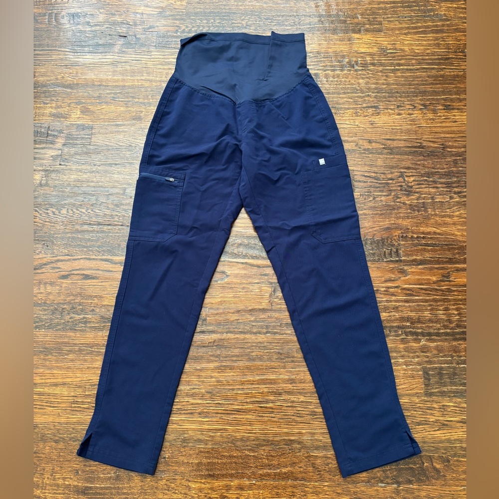 Figs Technical Collection Yola Maternity Pants in Navy Blue